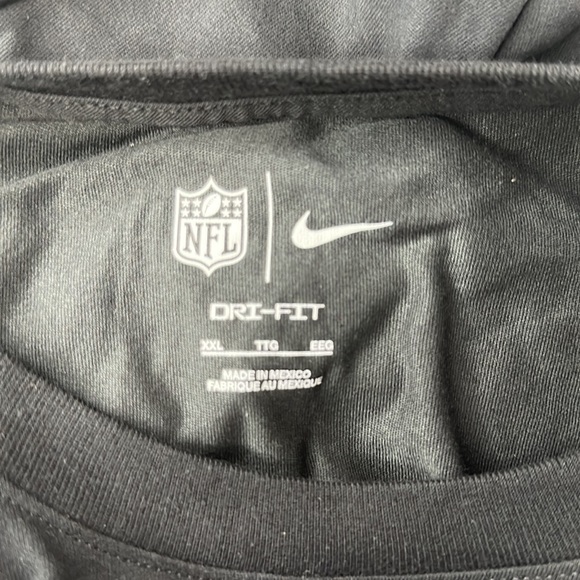New Nike Atlanta Falcons Crucial Catch Dri-Fit T-Shirt, XXL, Black - Picture 6 of 8
